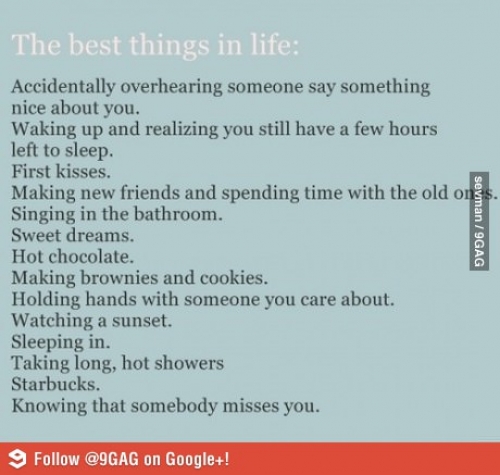 Best things in life