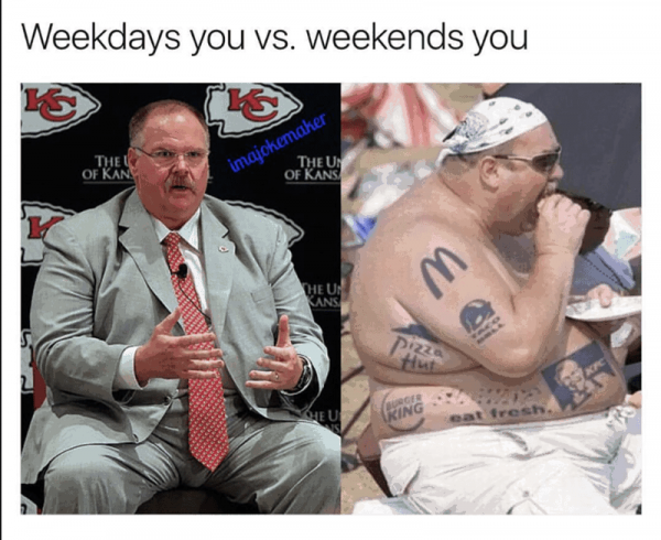 Weekdays vs weekends